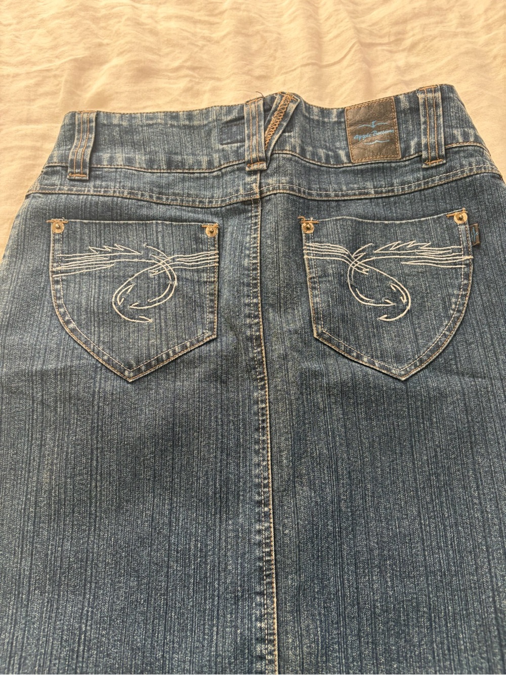 Y2K Apple bottom jeans maxi skirt